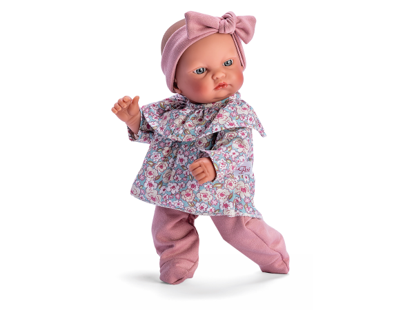 GORDI CAMISA FLORES POLAINA Y DIADEMA ROSA