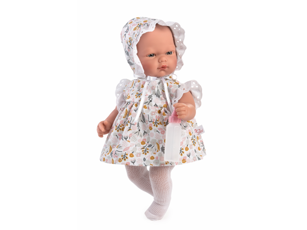 OLI VESTIDO FLORES GRISES Y ROSAS