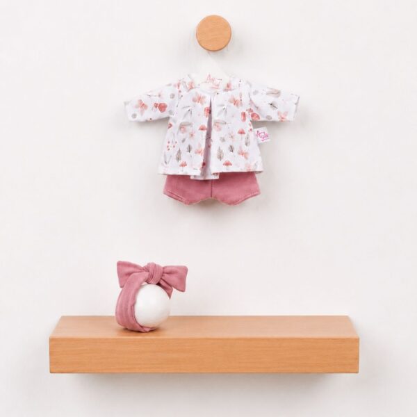 CONJUNTO BOMBONCÍN CAMISA CARACOLES Y PANTALÓN ROSA