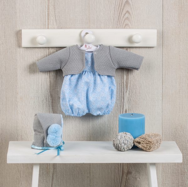 RANITA KOKE CELESTE CON CHAQUETA GRIS