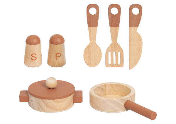COCINA BEIGE CON ACCESORIOS 73X52X32,5 CM - Imagen 2