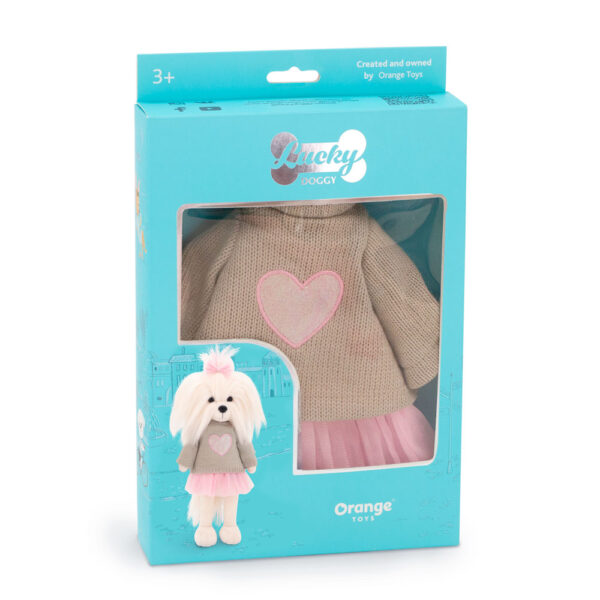 CONJUNTO DE ROPA LUCKY DOGGY: CORAZÓN ROSA - Imagen 3