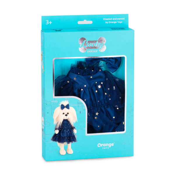 CONJUNTO DE ROPA DE PELUCHE LUCKY DOGGY: CIELO LLENO DE ESTRELLAS - Imagen 2