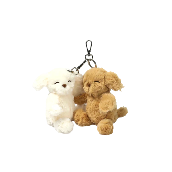 LLAVERO PERRITO ABRAZADOS 11CM