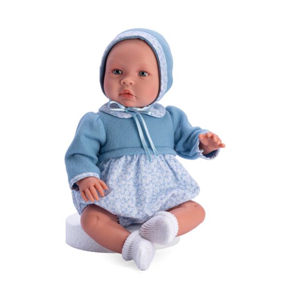 LEO PELELE FLORES CELESTE CAPOTA AZULONA