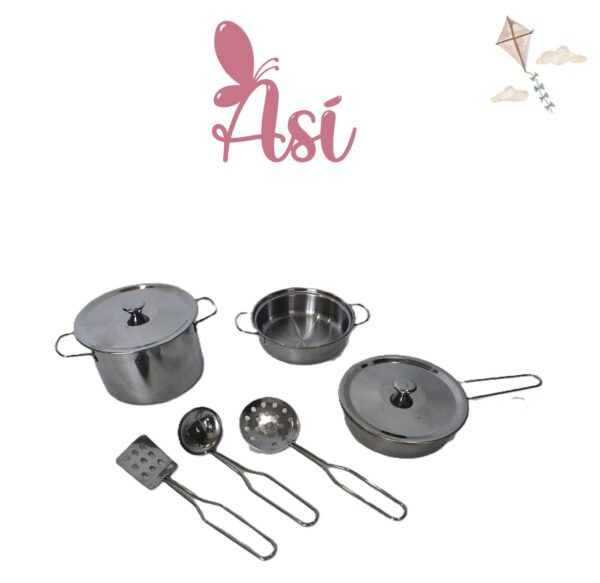 JUEGO DE COCINA ACERO INOXIDABLE