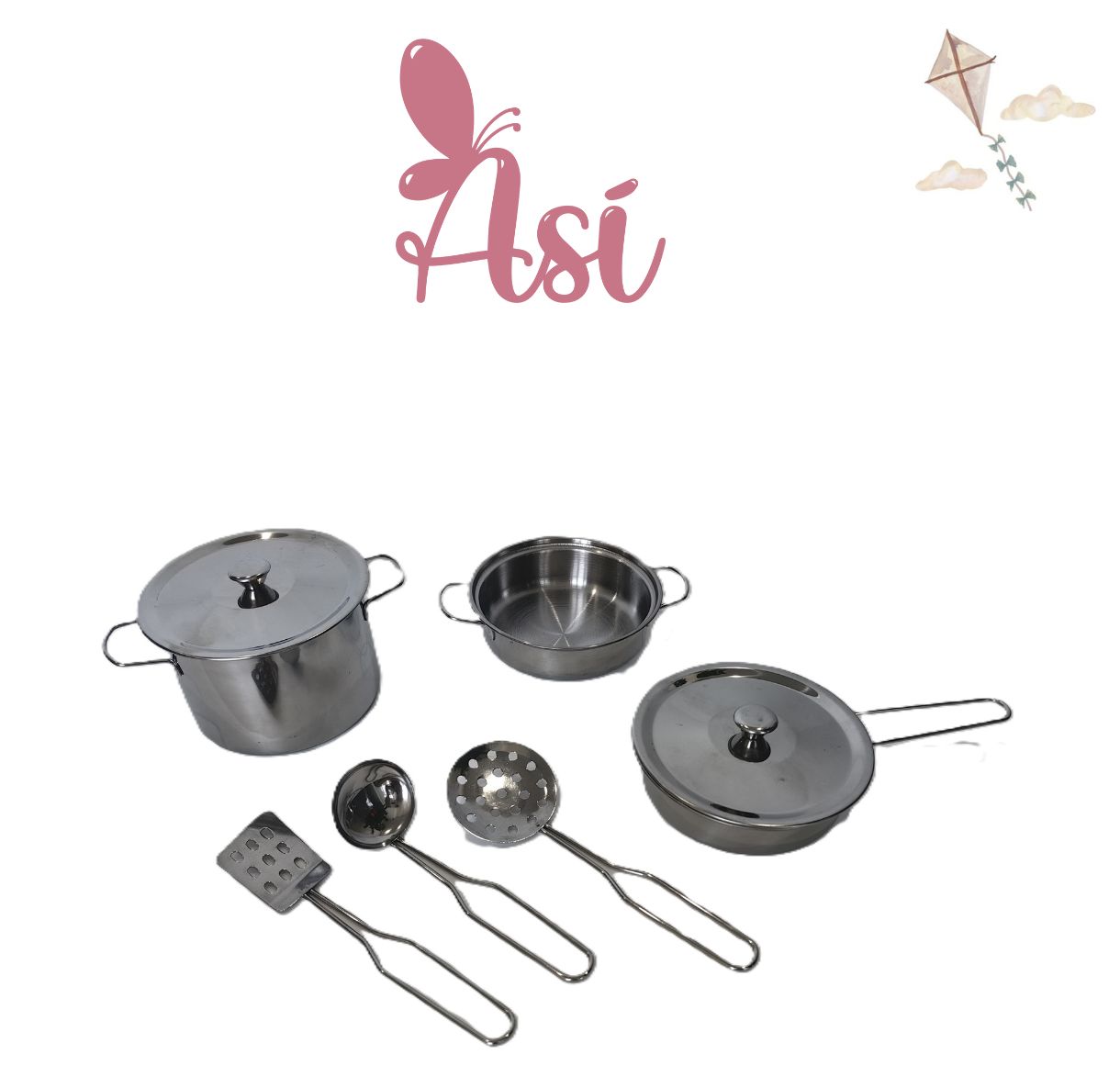 JUEGO DE COCINA ACERO INOXIDABLE