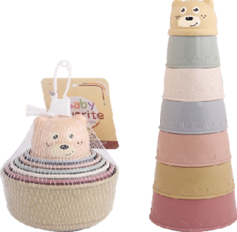 JUGUETE PARA BEBÉ 7 PIEZAS APILABLES