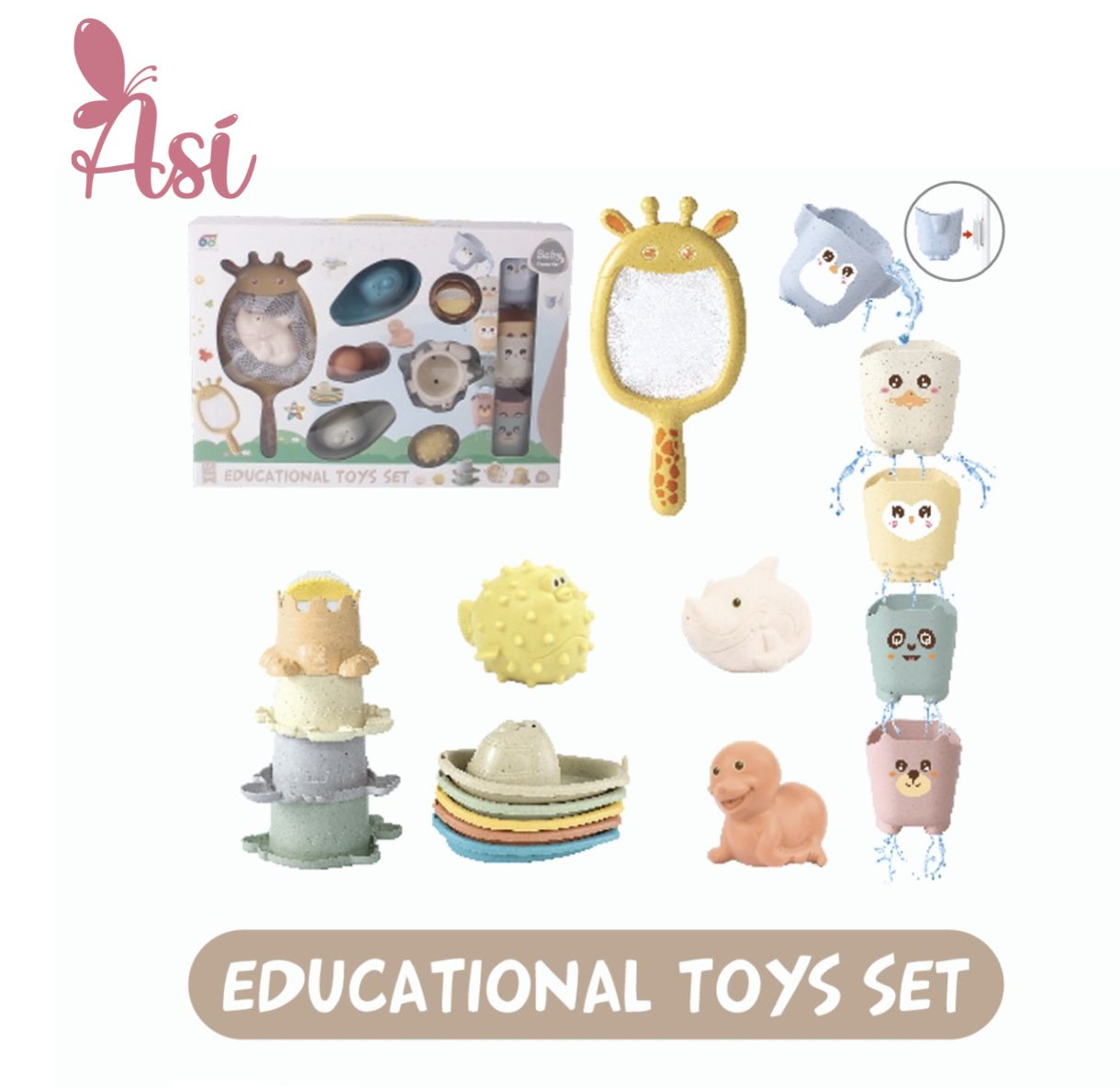 JUGUETE PARA EL BAÑO 18+4 PIEZAS - Imagen 2