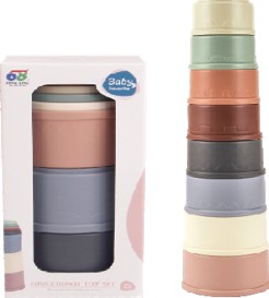 SET DE 8 VASOS APILABLES