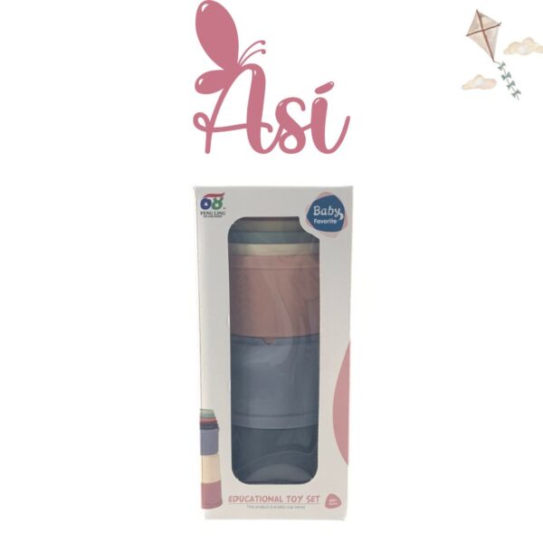 SET DE 8 VASOS APILABLES
