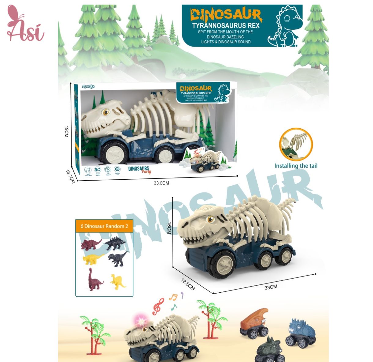 MAMÁ DINOSAURIO AZUL