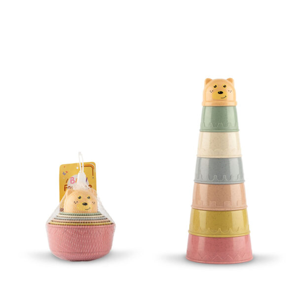 JUGUETE PARA BEBÉ 7 PIEZAS APILABLES