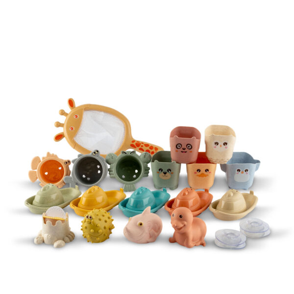 JUGUETE PARA EL BAÑO 18+4 PIEZAS