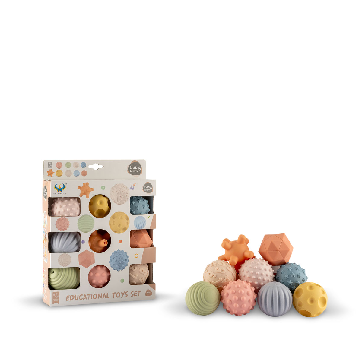 SET 9 PELOTAS SENSORIALES