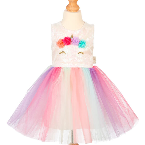 VESTIDO UNICORNIO 2 AÑOS T92CM