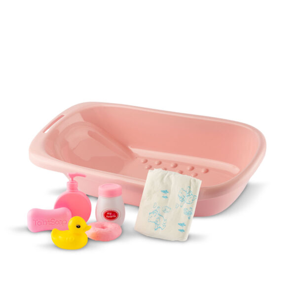 BAÑERA CON ACCESORIO PARA MUÑECAS 43 CM