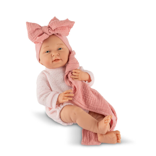 MATTI CONJUNTO PELELE PUNTO ROSA CON MANTITA GASA