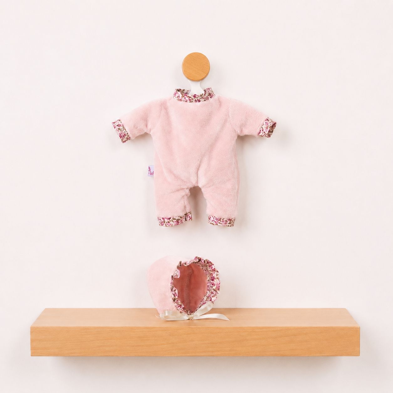VESTIDO NENÉ CONJUNTO TERCIOPELO ROSA