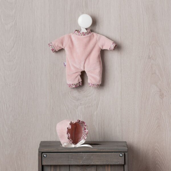 VESTIDO NENÉ CONJUNTO TERCIOPELO ROSA