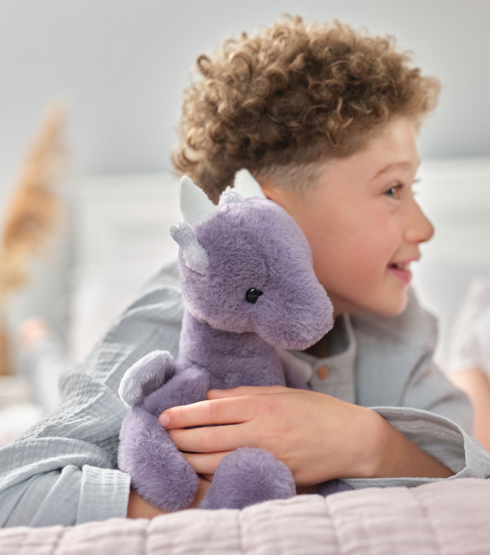 DRACO DRAGÓN SOFT LAVENDER L 34 CM - Imagen 2