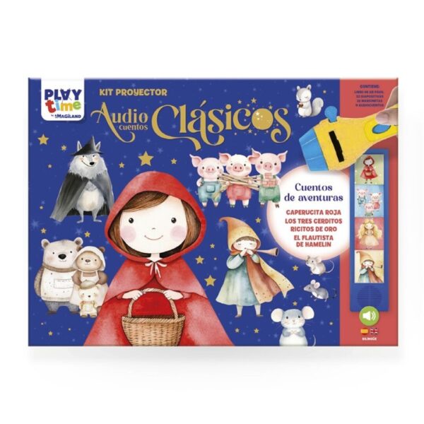 KIT PROYECTOR AUDIOCUENTOS CLASICOS - CUENTOS DE AVENTURAS