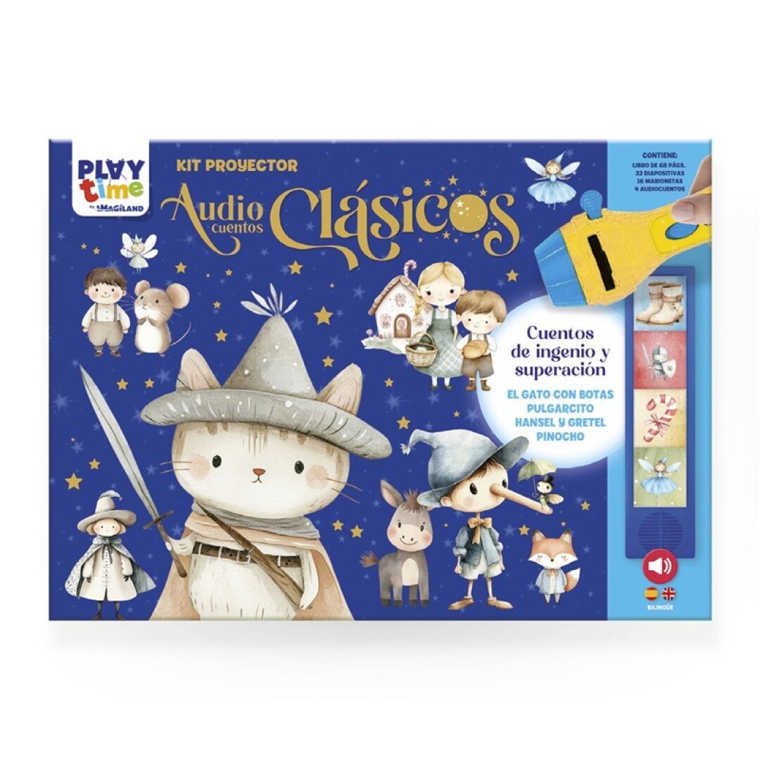 KIT PROYECTOR AUDIOCUENTOS CLASICOS - CUENTOS DE INGENIO Y SUPERACION