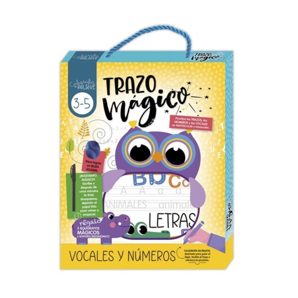 CALIGRAFIA EN RELIEVE ESTUCHE - VOCALES Y NUMEROS