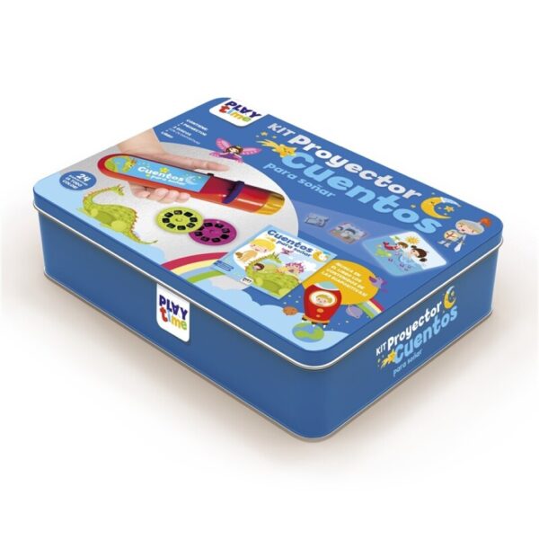 KIT PROYETOR CUENTOS- CAJA METÁLICA