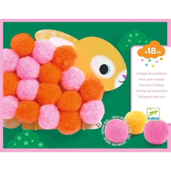 COLLEGE POMPONES ANIMALES Y CÍRCULOS FSC +18 MESES