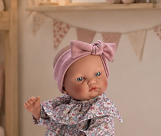 GORDI CAMISA FLORES POLAINA Y DIADEMA ROSA - Imagen 2