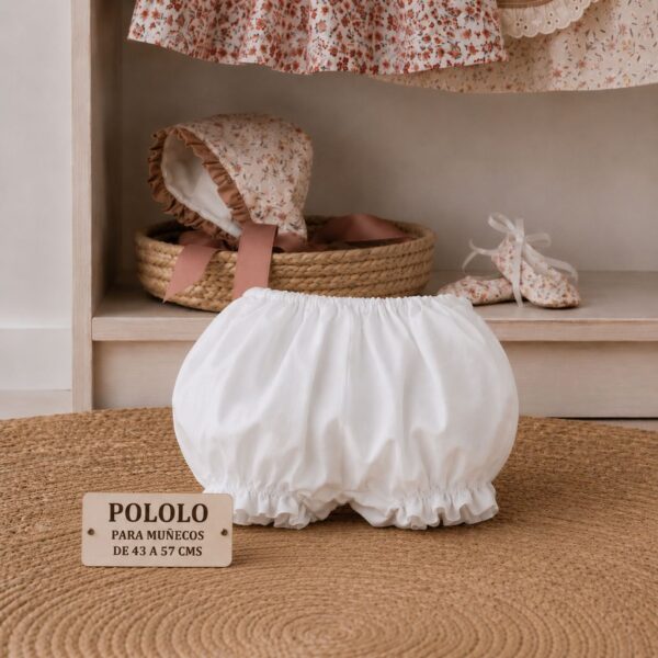 POLOLO BLANCO MUÑECO 46-57 CM