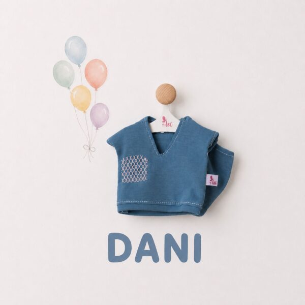 VESTIDO DANI SUDADERA CON CAPUCHA AZUL