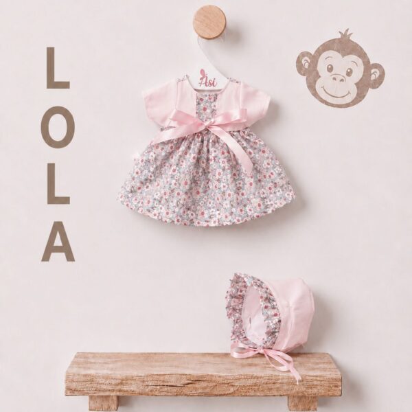 VESTIDOS LOLA LA CHIMPANCÉ VDO FLORES ROSAS