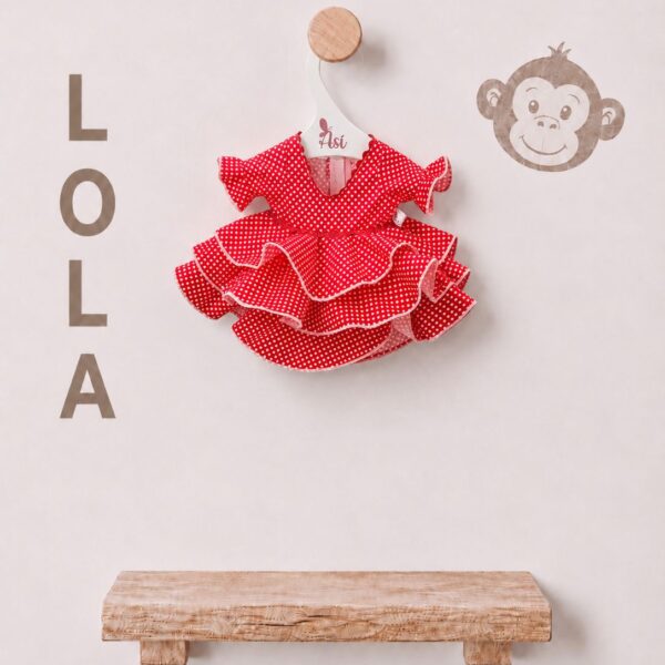 VESTIDO LOLA FLAMENCA ROJA