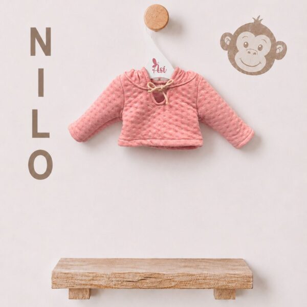SUDADERA LOLA LA CHIMPANCÉ ROSA PALO