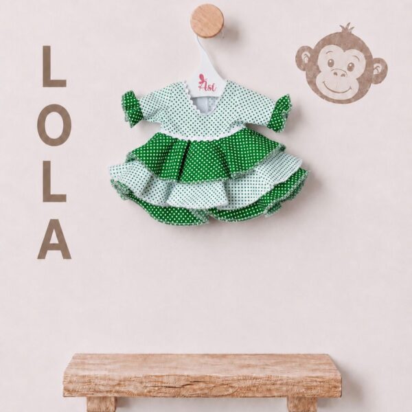 VESTIDO LOLA FLAMENCA VERDE