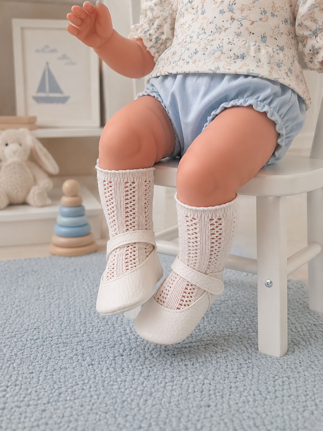 CALCETINES BLANCOS MUÑECO 43-57 cm - Imagen 2