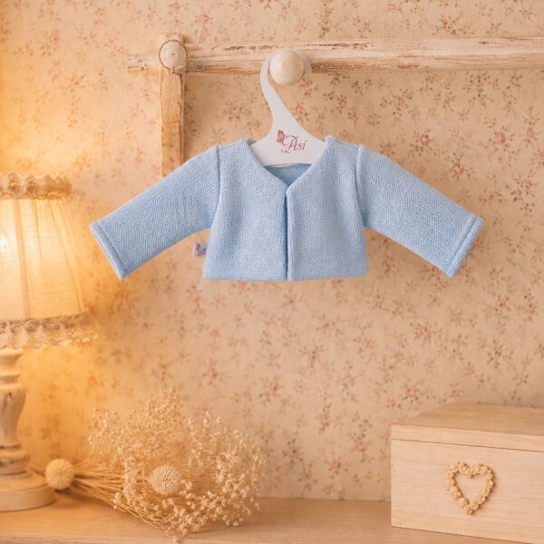 CHAQUETA MUÑECO 36 CM LANA CELESTE