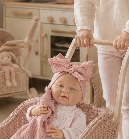 MATTI CONJUNTO PELELE PUNTO ROSA CON MANTITA GASA - Imagen 4