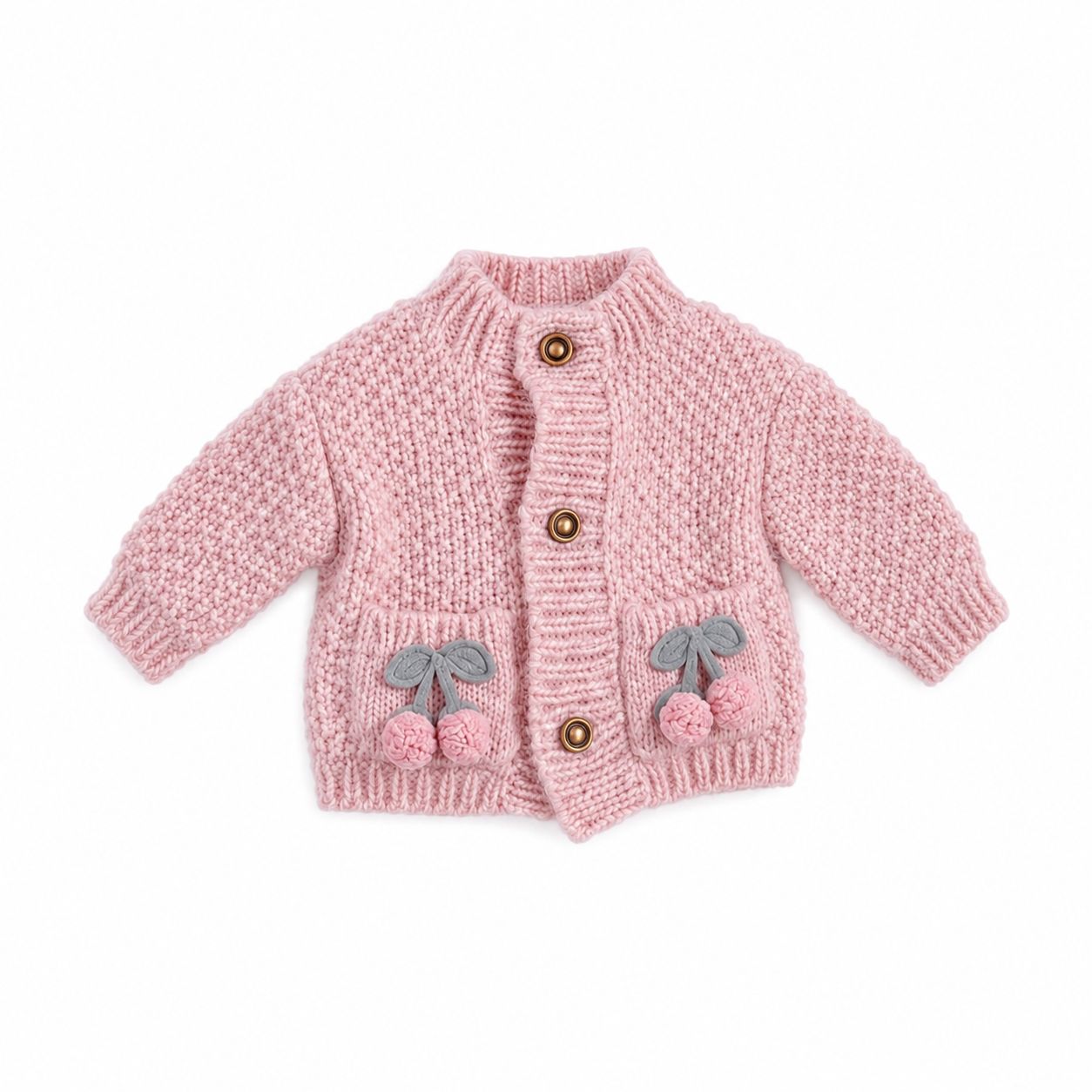 CONJUNTO DE ROPA LUCKY KITTY:CEREZAS DE PUNTO - Imagen 2