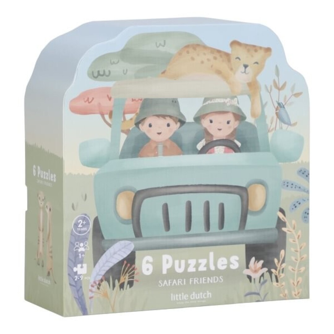 PUZLE 6 EN 1 SAFARI FRIENDS FSC