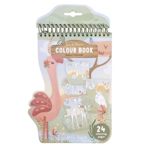 LIBRO PARA COLOREAR ESPIRAL FLAMENCO LITTLE DUCH