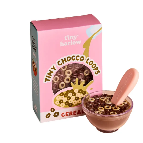 CUENCO CEREALES CHOCOLATE CUCHARA M&Aacute;GICA TINY HARLOW