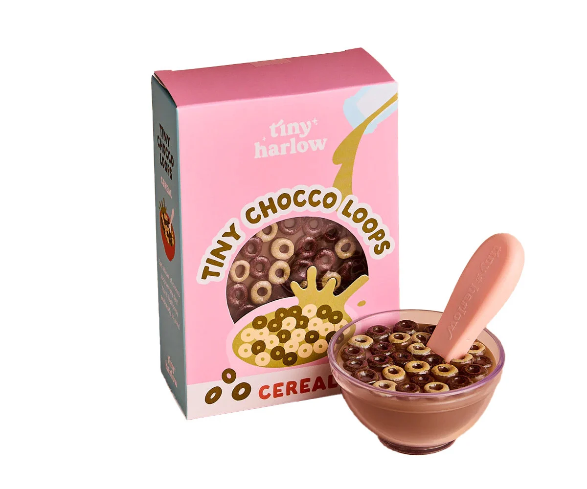 CUENCO CEREALES CHOCOLATE CUCHARA MÁGICA TINY HARLOW